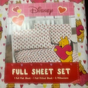 Disney Winnie the Pooh Heart Pattern Sheet Set